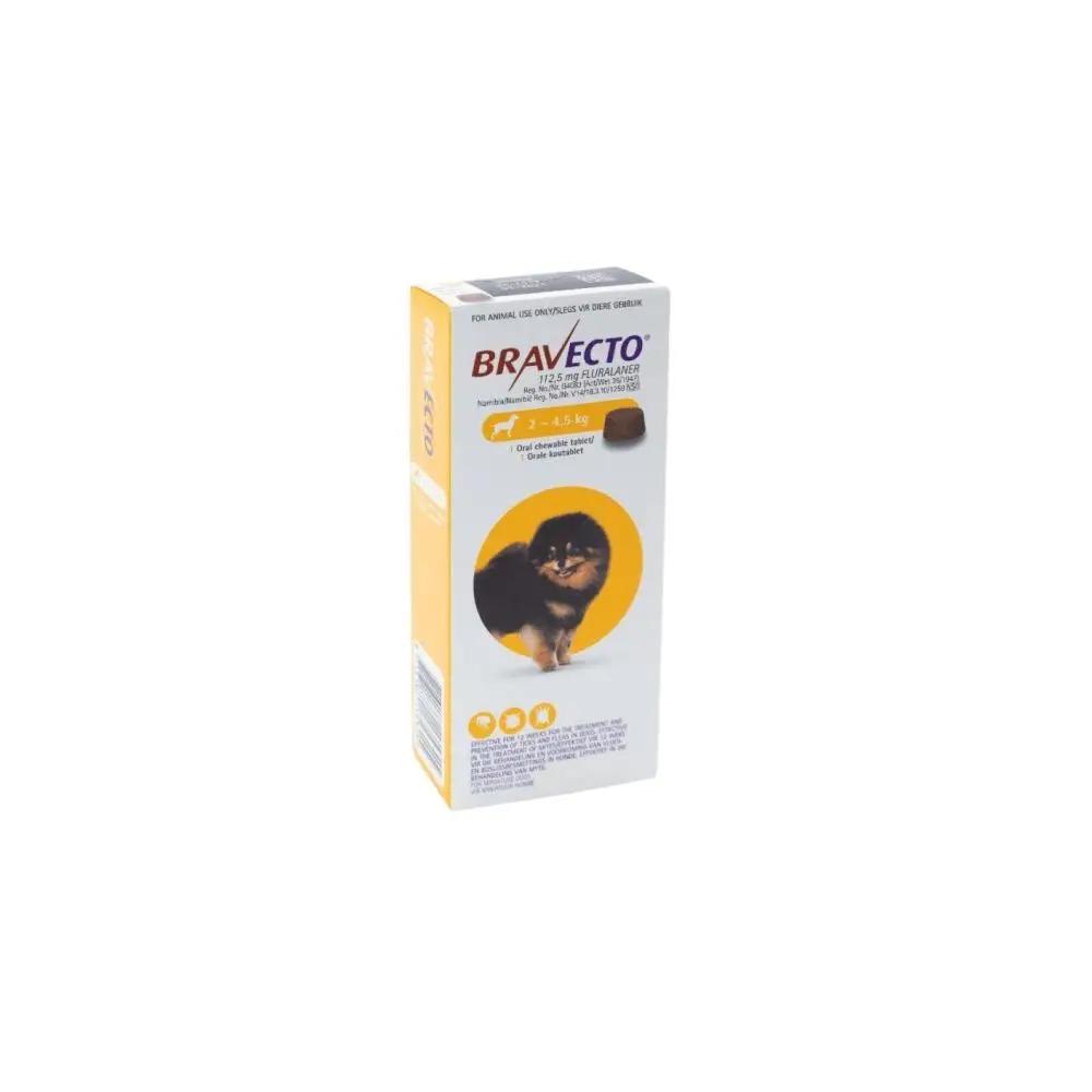 Bravecto Toy One Tablet 112.5mg 2kg to 4.5kg Yellow