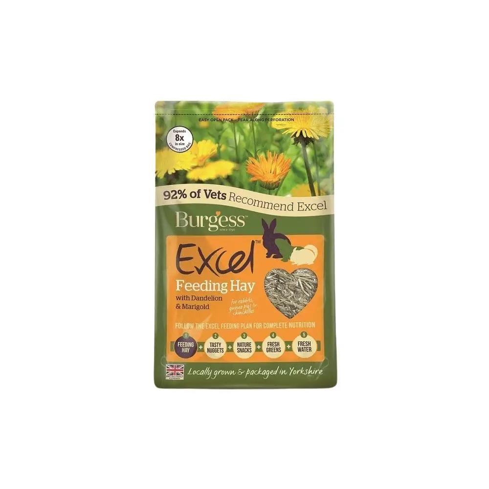 Burgess Excel Dandelion and Marigold Feeding Hay Small Animal Food 1kg