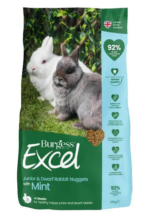 Burgess Excel Rabbit Jr & Dwarf Small Animal Food 1.5Kg - Petworld
