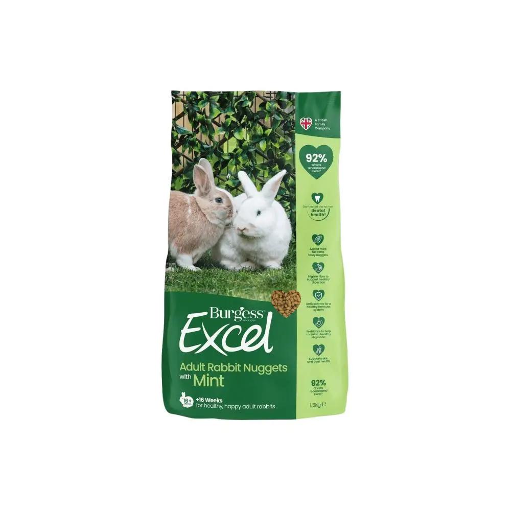 Burgess Excel Rabbit With Mint Small Animal Food 1.5kg