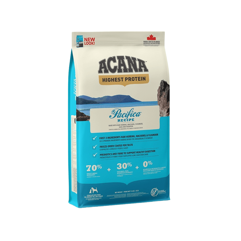 Acana Highest Protein Pacifica Recipe All Life Stages Dry Dog Food 11,4kg