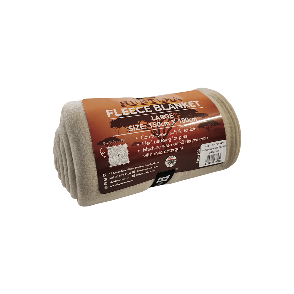 Huntlea Calming Kuddler Round Dog Bed Large Ivory & Get Free Blanket