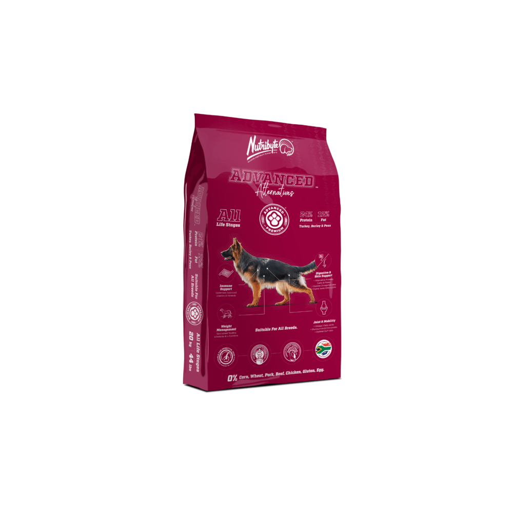 Nutribyte Advanced Alternatives All Life Stages Turkey & Barley Dry Dog Food