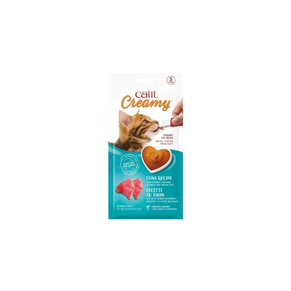 Catit Creamy Lickable Treat Tuna 5 Pieces