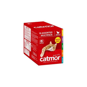 Catmor Adult Assorted Wet Cat Food Multipack 10 X 70g - Petworld