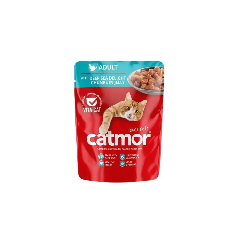 Catmor Adult Deep Sea Delight Chunks In Jelly Wet Cat Food 70g