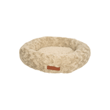 Huntlea Calming Kuddler Round Dog Bed Large Ivory & Get Free Blanket