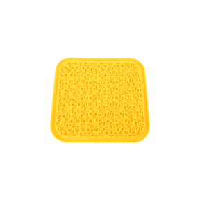 Dogs Life Lickalot Puzzles Enrichment Mat Yellow - Petworld