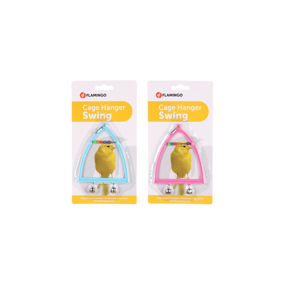 Flamingo Triangle Swing And Abacus And Bell Bird Toy