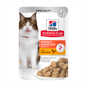 Hill's Science Plan Perfect Digestion Adult with Chicken Wet Cat Food 85g Single - Petworld