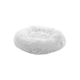 Flamingo Alba Basket Plush Round White Dog Bed