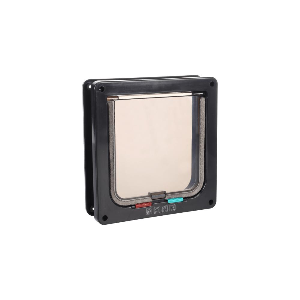 Flamingo 4-Way Idda Black Cat Door Flap