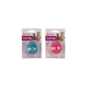 Flamingo Afke + Bell 5,1cm Cat Toy Ball - Petworld