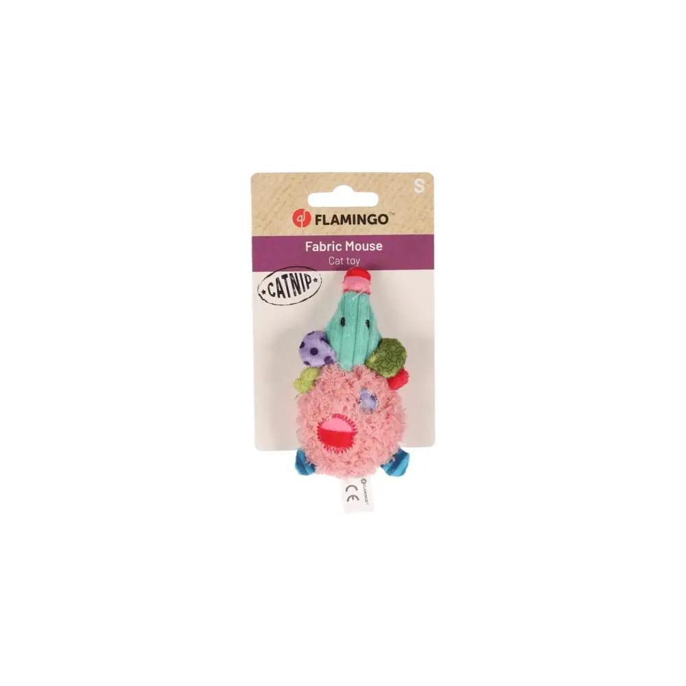 Flamingo Cat Toy Gragga Mouse Pink S 5.5X10X3cm