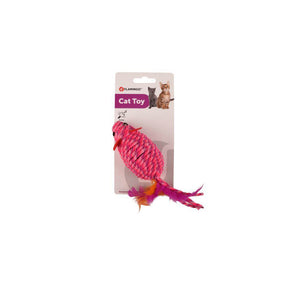 Flamingo Mouse Bibi Pink Cat Toy 21cm - Petworld