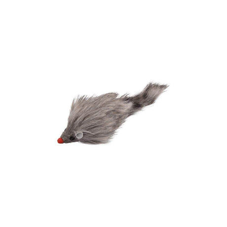 Flamingo Cat Toy Mouse Remy Grey Plush 6x22x3,5cm - Petworld