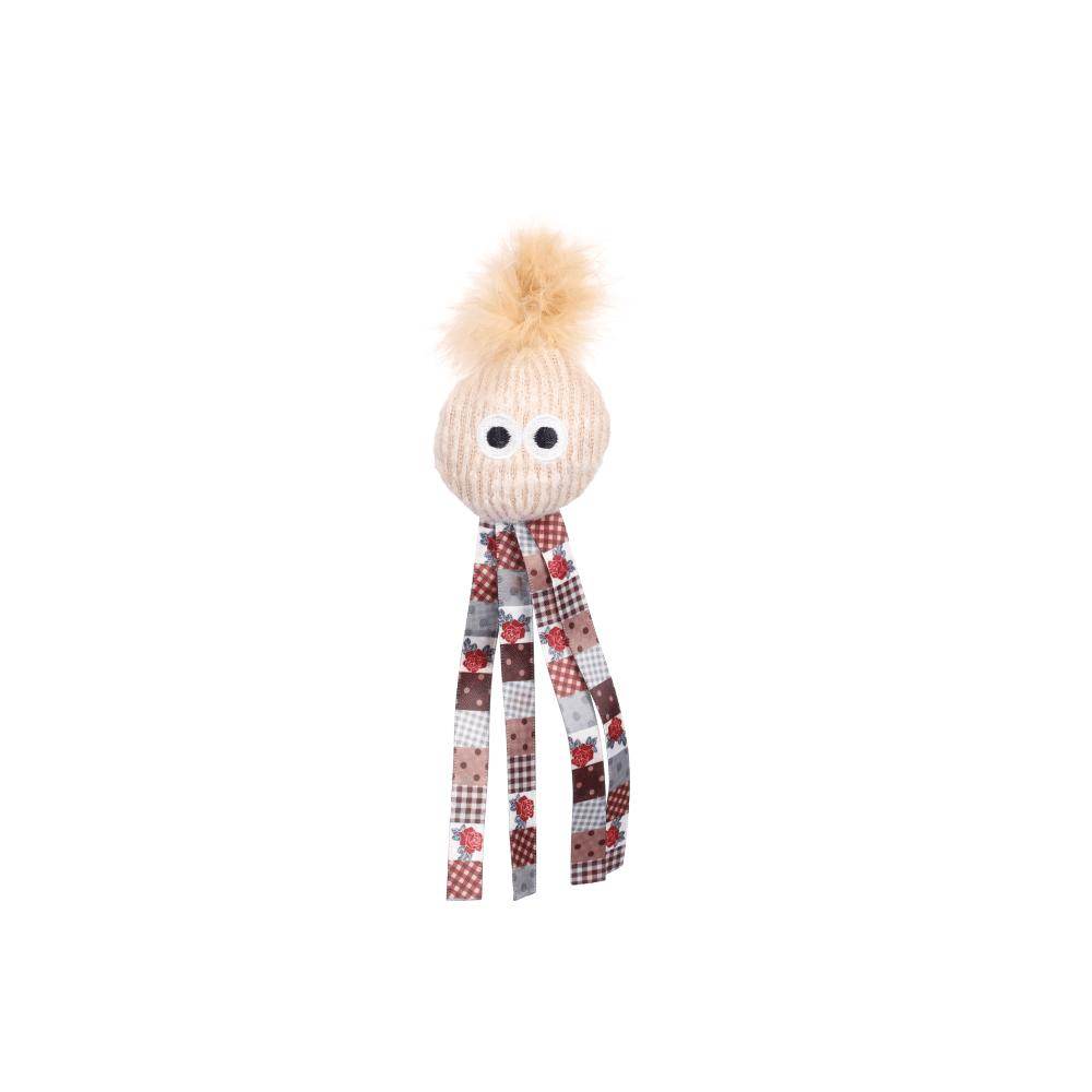Flamingo Vinta Face + Feather Cat Toy 40,5cm - Petworld