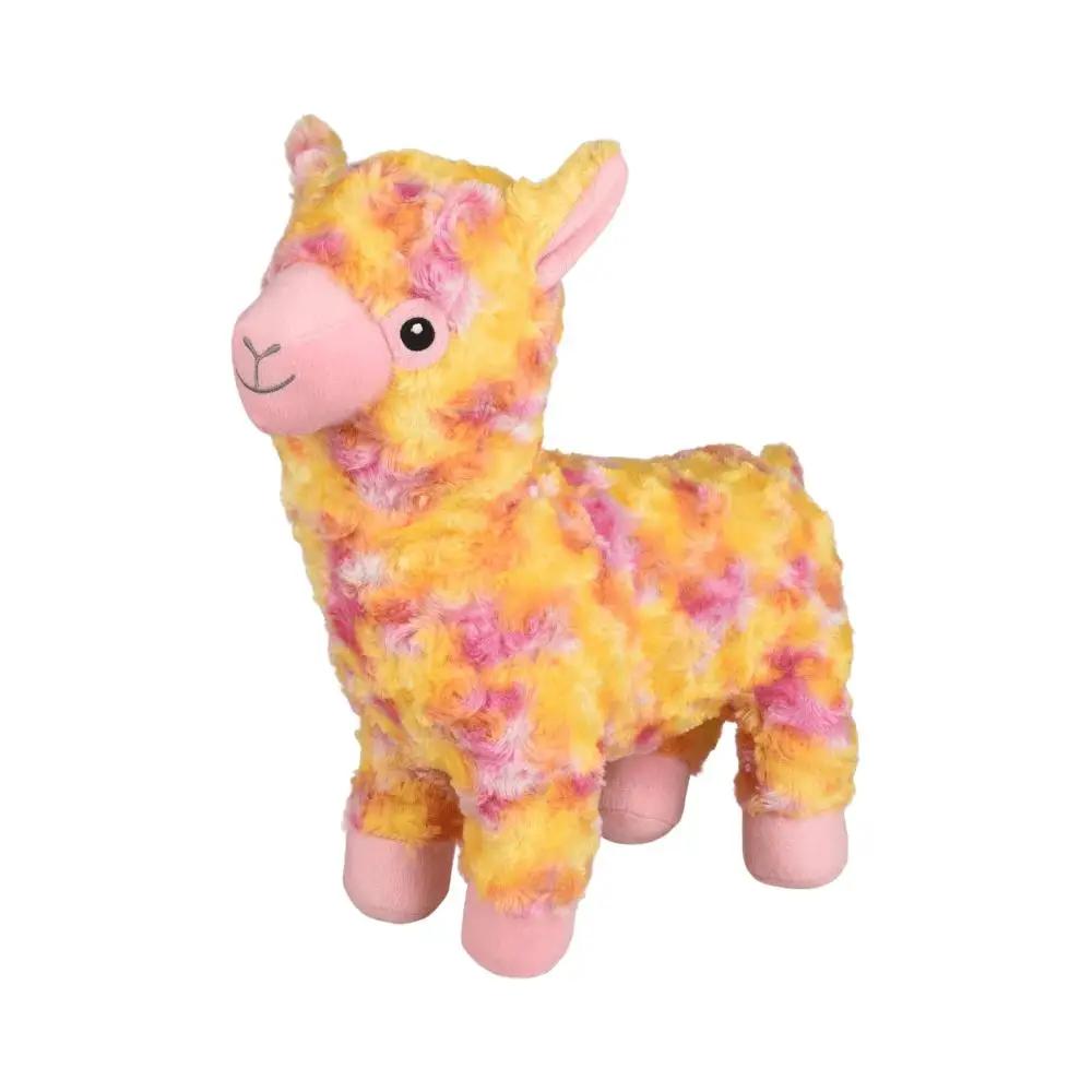 Flamingo Dog Toy Lorio Plush Lama Yellow