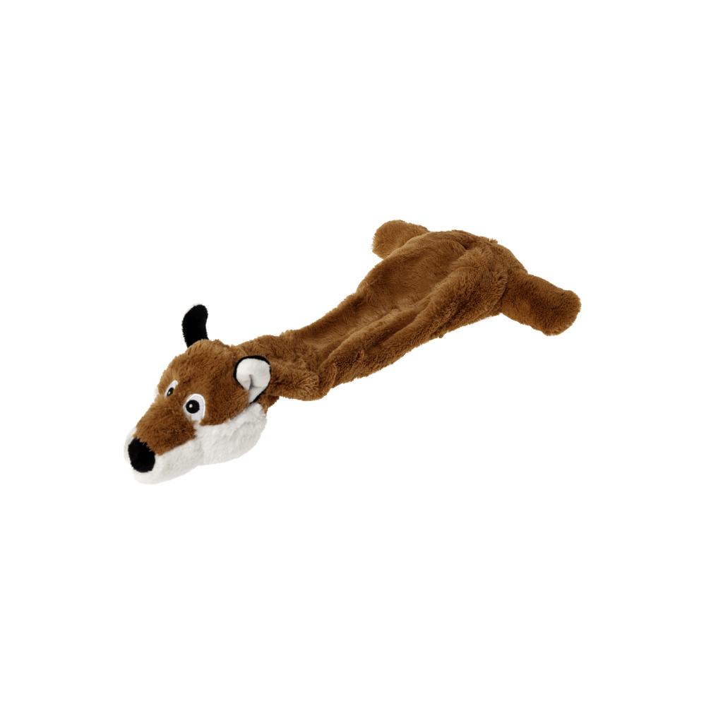 Flamingo Shaky Plush Fox Brown Dog Toy (25 x 46 x 7,5cm)