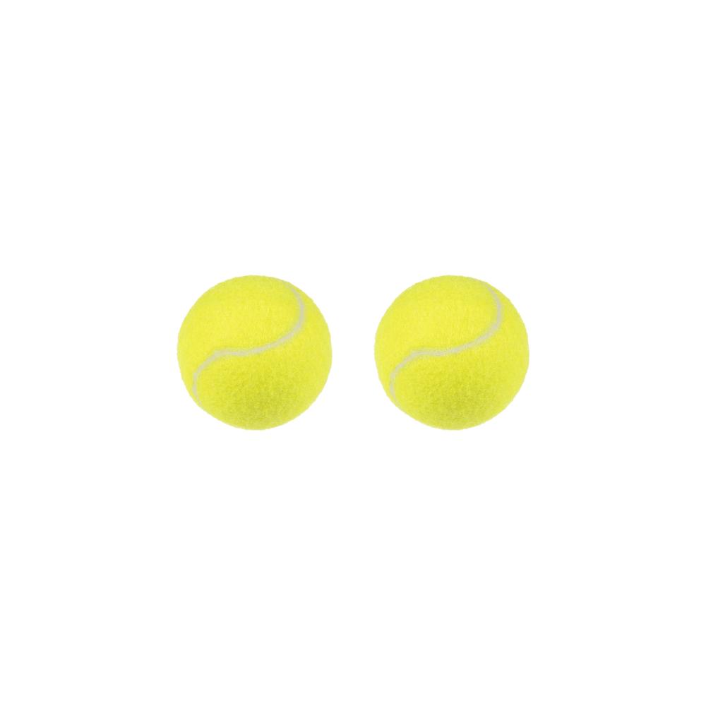 Flamingo Tennis Ball Smash Yellow Dog Toy 8cm 2Pcs