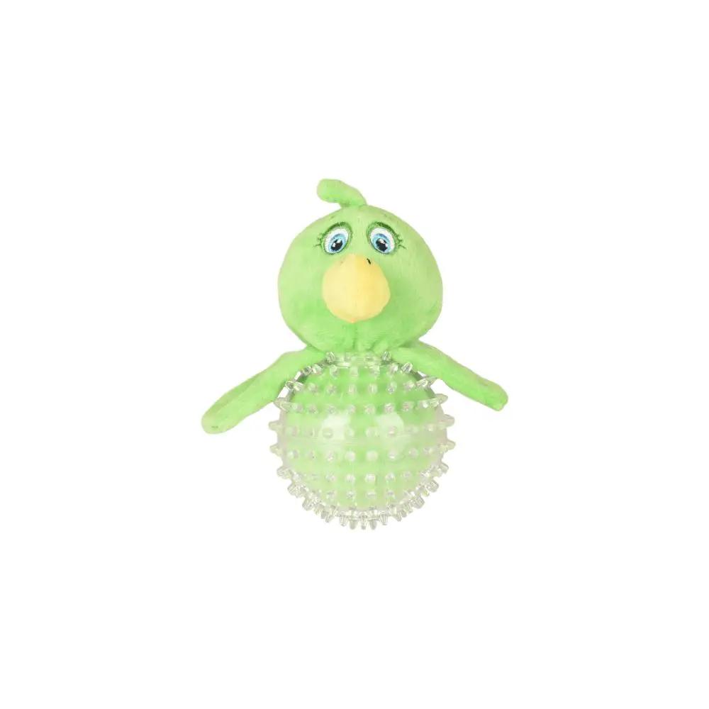 Flamingo Teething PR Wilco Chicken Green Dog Toy 16cm