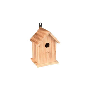 Flamingo Nest Box Giray Wood Flamed Nature 15x12x20cm - Petworld