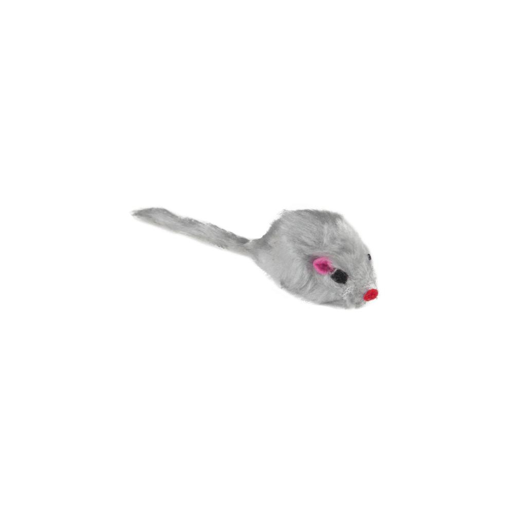 Flamingo Plushmice Grey Cat Toy 5cm