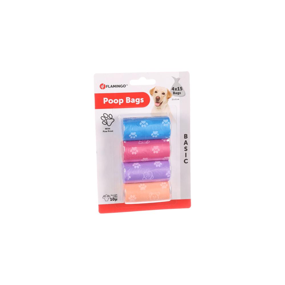 Flamingo Poop Bags Aloys Paw Mix 4 x 15Pcs – Petworld