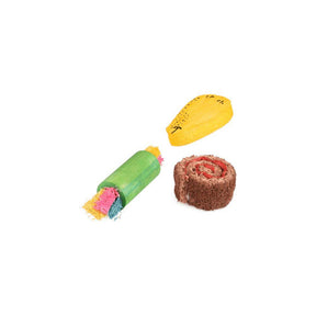 Flamingo Ernie Wood + Loofah Toss & Chew Small Animal Toy 3Pcs - Petworld