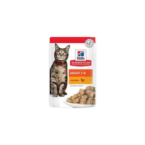 Hill's Science Plan Feline Adult Chicken Wet Cat Food 85g Single Pouch - Petworld
