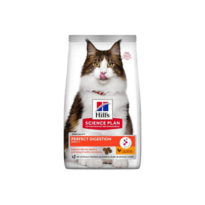 Hill's Science Plan Perfect Digestion Dry Adult with Chicken & Brown Rice Dry Cat Food - Petworld