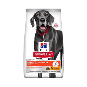 Hill's Science Plan Perfect Digestion Large Breed Chicken & Brown with Rice Dry Dog Food 12kg - Petworld