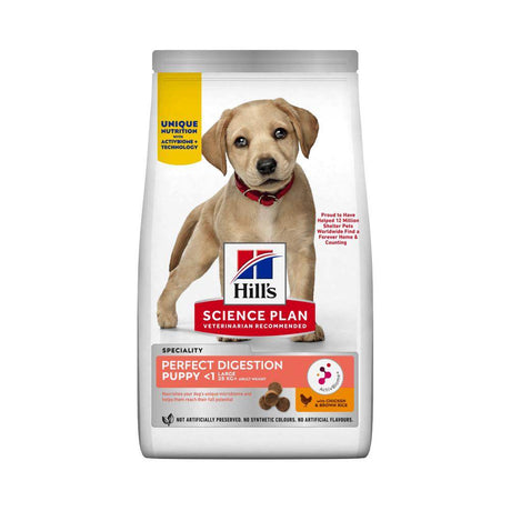 Hill's Science Plan Perfect Digestion Large Breed Puppy With Chicken & Brown Rice Dry Dog Food - Petworld