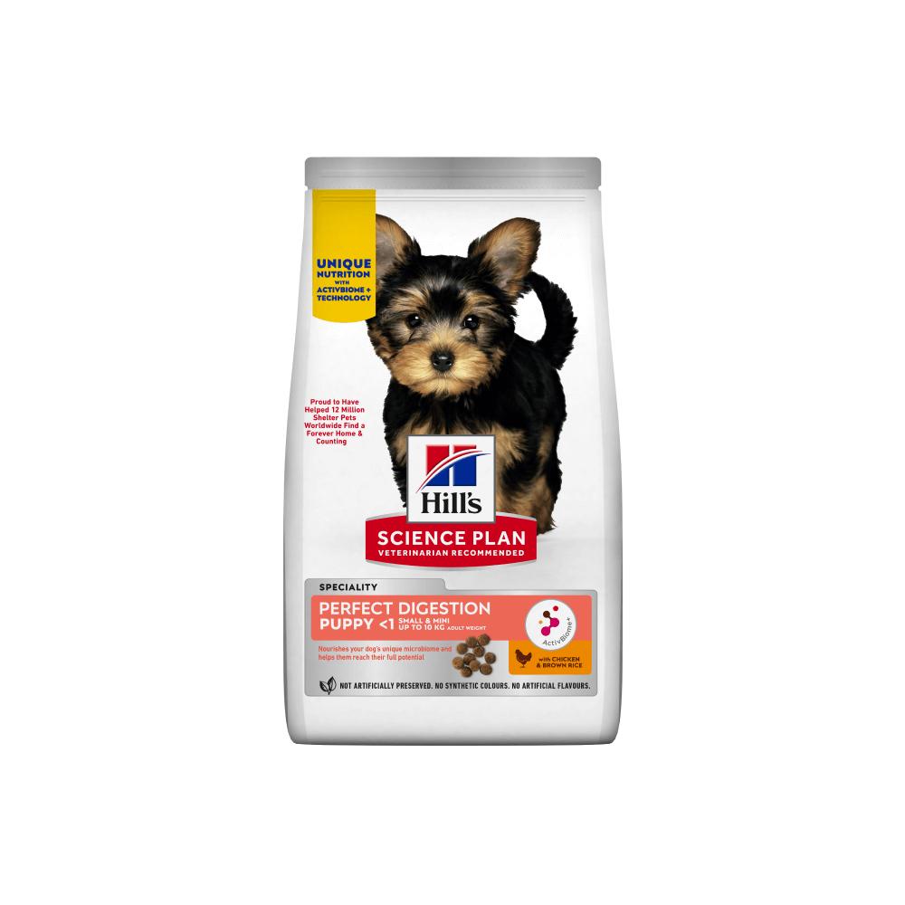 Hill's Science Plan Perfect Digestion Small & Mini Puppy with Chicken & Brown Rice Dry Dog Food