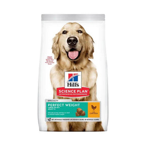 Hill's Science Plan Perfect Weight Large Chicken Dry Dog Food 12kg - Petworld