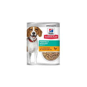 Hill's Science Plan Perfect Weight Vegetable Chicken Canned Wet Dog Food 354g - Petworld