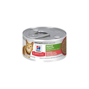 Hill's Science Plan Senior Vitality Chicken & Vegetable 82g Wet Cat Food Stew - Petworld