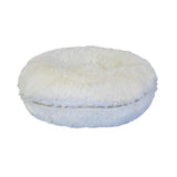 Jack & Vanilla Puff Round Plush White Dog Bed