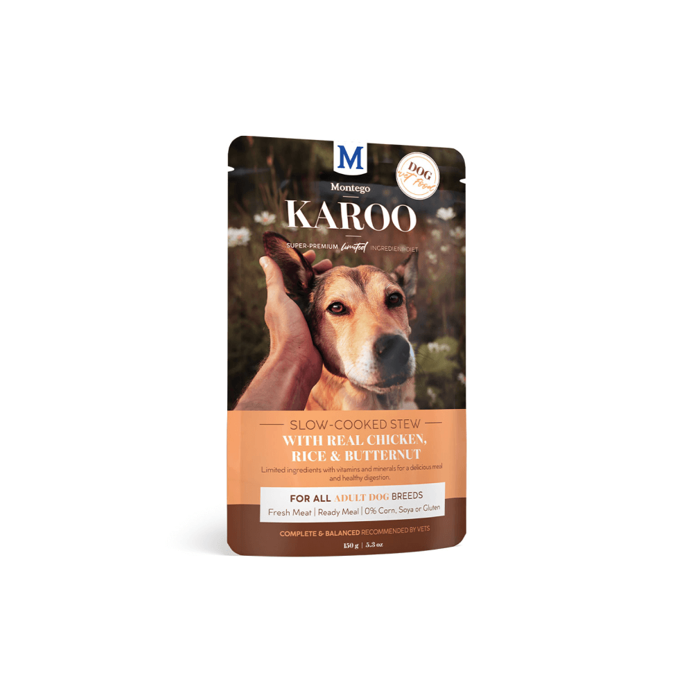 Montego Karoo Adult Chicken & Butternut Wet Dog Food 150g Single Pouch