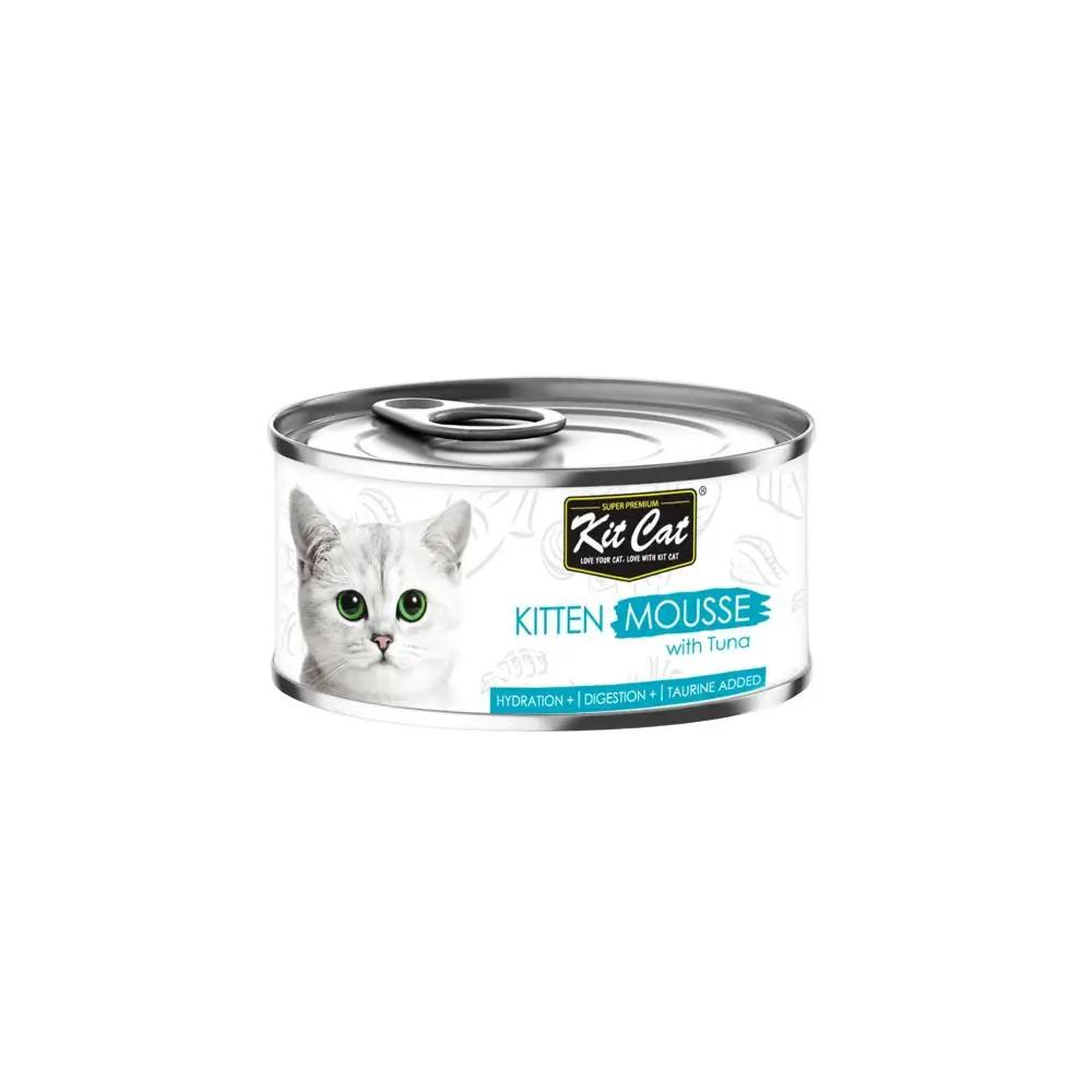 Kit Cat Kitten Mousse with Tuna Topper - Wet Cat Food 80g Single