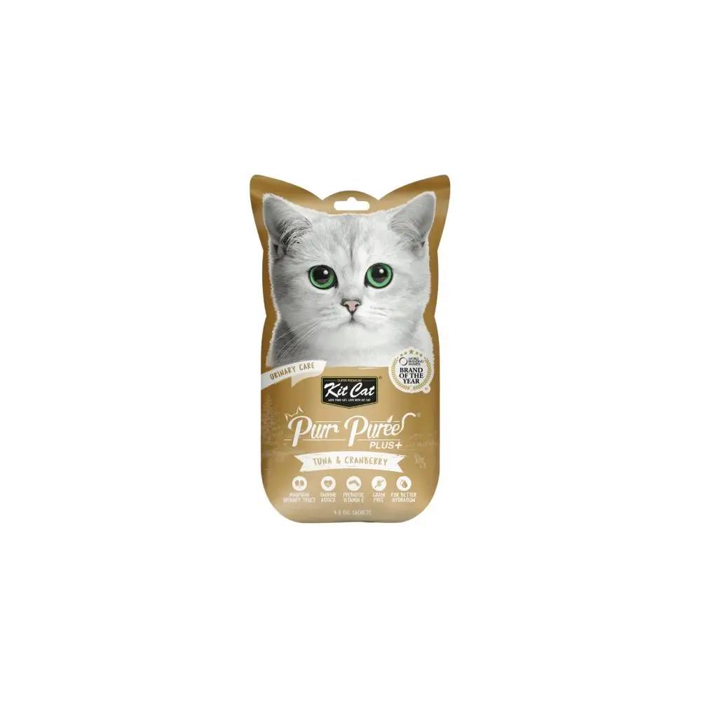 Kit Cat Treat Purr Puree Plus+ Urinary Care Tuna Cat Treats 60g