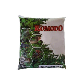 Komodo Calcium Sand White Reptile Deco 5kg - Petworld