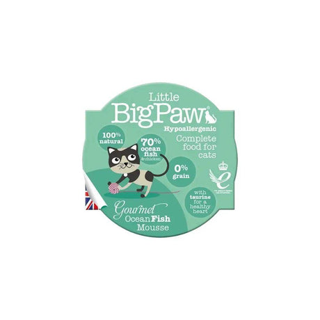 Little Big Paw Gourmet Atlanic Ocean Fish Mousse Cat Food 85g Single Pouch - Petworld