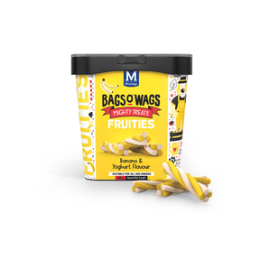Bags O' Wags Fruities Banana & Yogart Dog Treats 500g - Petworld