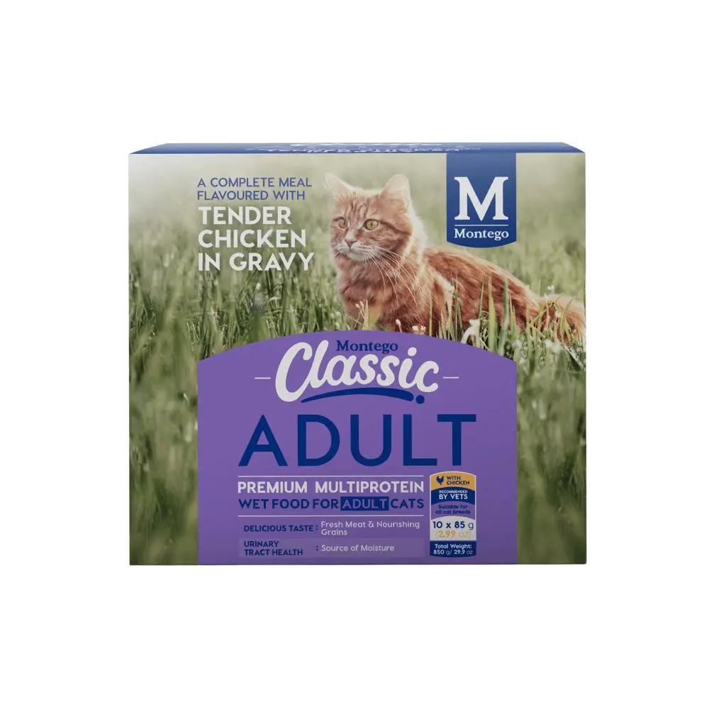 Montego Classic Adult Chicken Wet Cat Food Multi Pack 10 x85g