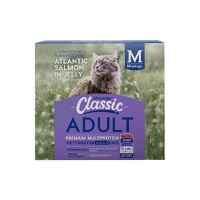 Montego Classic Adult Salmon Wet Cat Food Multi Pack 10 x 85g - Petworld
