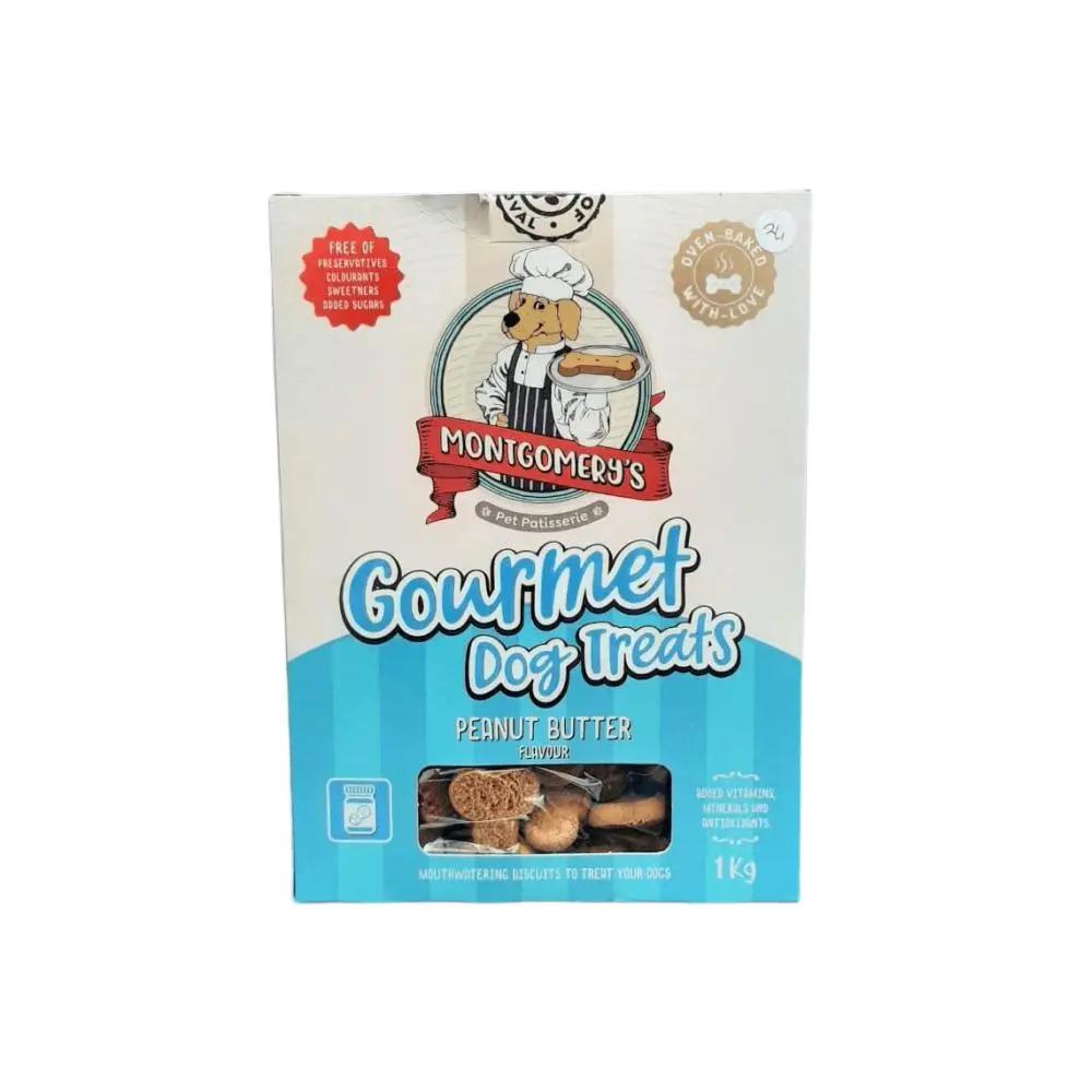 Montgomerys Biscuits Peanut Butter Dog Treats 1kg