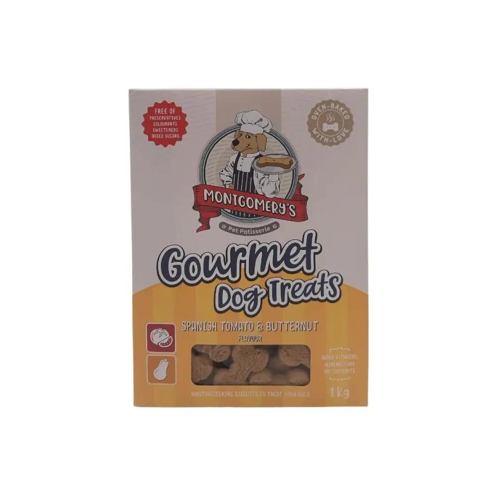 Montgomerys Biscuits Spanish Tomato & Butternut Dog Treats 1kg