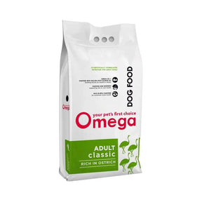 Omega Classic Adult Ostrich Dry Dog Food - Petworld
