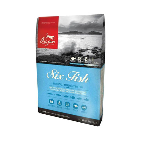 Orijen 6 Fish Dry Dog Food 6kg - Petworld